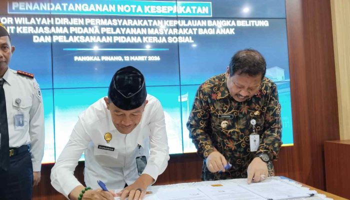 Pemkot Pangkalpinang–Bapas Kerja Sama Terapkan Pidana Kerja Sosial Sesuai KUHP Baru